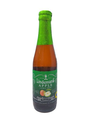 Imagen de CERVEZA LINDEMANS BELGA SABOR MANZANA BOTELLA 250 ML