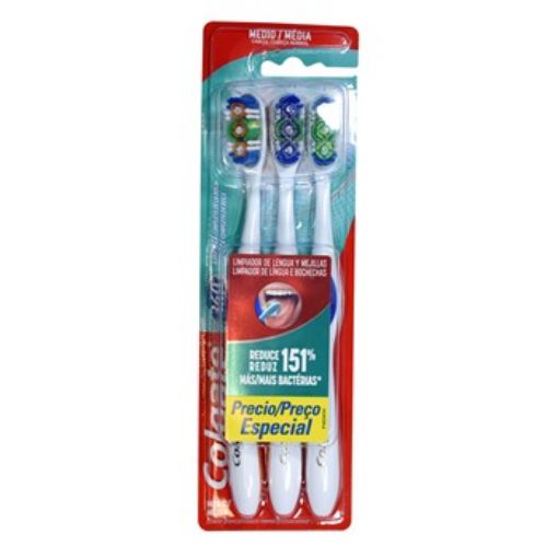 Imagen de CEPILLO DENTAL MEDIO COLGATE 360° PRECIO ESPECIAL 1.00 UND