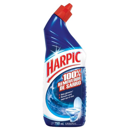 Imagen de LIMPIADOR PARA SANITARIO HARPIC 100% REMOVEDOR DE SARRO 750 ML