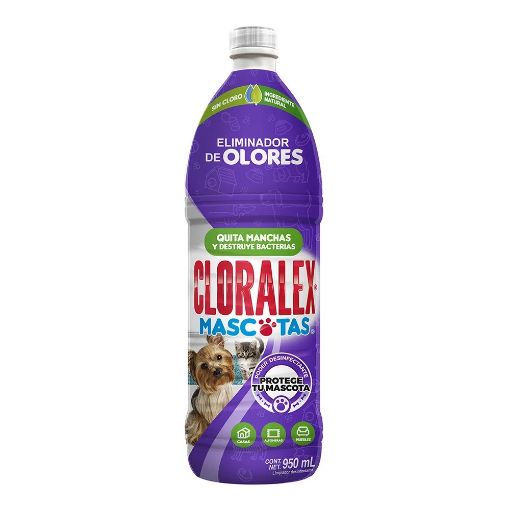 Imagen de DESINFECTANTE CLORALEX PLUS MASCOTAS INTERIORES EN SPRAY 650 ML