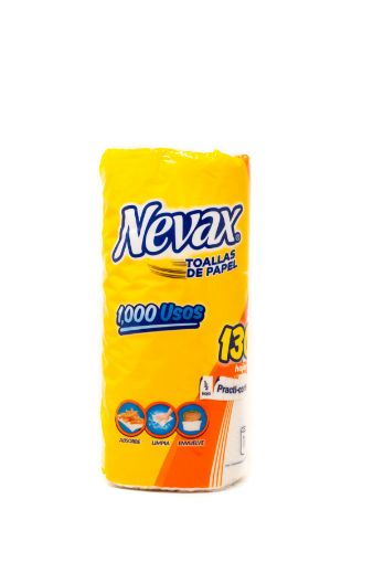 Imagen de TOALLAS DE COCINA NEVAX 1000 USOS PRACTI-CORTE 130 HOJAS DOBLES 1 UND