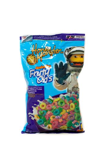 Imagen de CEREAL DE AVENA Y MAIZ QUAKER FRUTY OHS MARSHMALLOW SABOR FRUTAS BOLSA 363 G