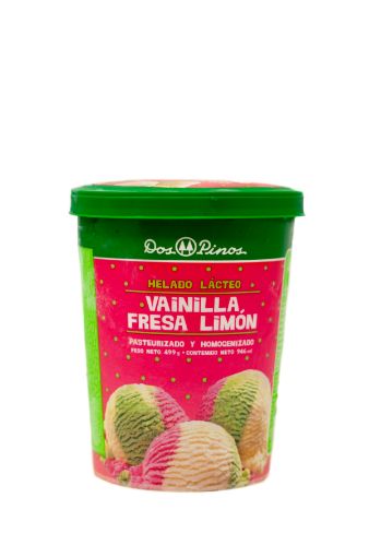 Imagen de HELADO DOS PINOS VAINILLA FRESA & LIMÓN 499 G