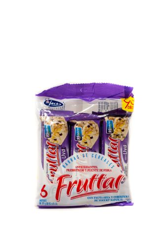 Imagen de BARRA DE CEREAL JACK'S FRUTTAL SABOR UVA 6 UND 162.00 G