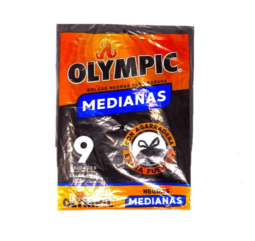 Imagen de BOLSA OLYMPIC PARA BASURA MEDIANA NEGRA 9 UND