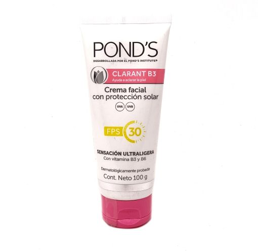 Imagen de CREMA FACIAL PONDS CLARANT ACLARA LA PIEL B3 CON PROTECCION SOLAR FPS 100 g 