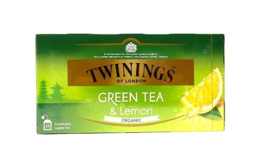 Imagen de TÉ ORGÁNICO VERDE TWININGS CON LIMÓN 25 UND 37.5 G