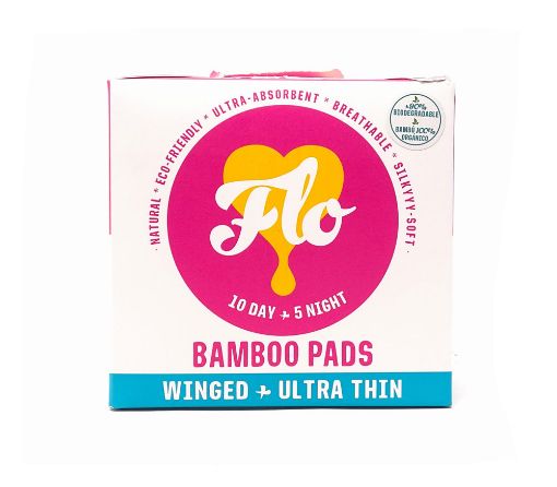 Imagen de TOALLAS FEMENINAS FLO DE BAMBU ULTRA DELGADA  15 und 