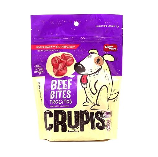 Imagen de BOCADILLOS PARA PERRO SUPER PERRO CRUPIS SABOR CARNE Y TOCINO 170 g 