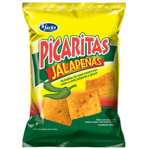 Imagen de TOSTADITAS DE MAIZ JACK'S PICARITAS JALAPEÑAS 75.00 G