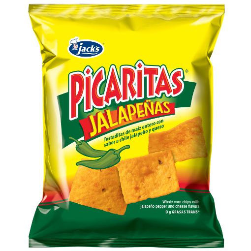 Imagen de TOSTADITAS DE MAIZ  JACK'S PICARITAS JALAPEÑAS 30.00 G