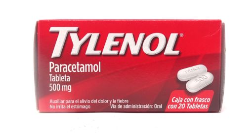 Imagen de PARACETAMOL TYLENOL EN TABLETA 20 UND 500 g 