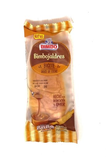 Imagen de PAN DULCE BIMBO BIMBOJALDRES BIGOTE RELLENO DE DULCE DE LECHE 60 G