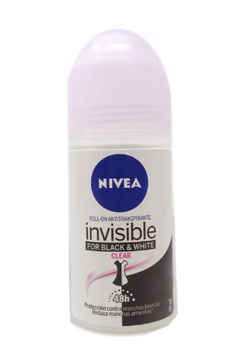 Imagen de DESODORANTE NIVEA INVISIBLE FOR BLACK & WHITE  PARA MUJER EN ROLL-ON 50.00 ML