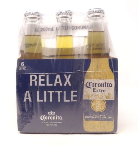 Imagen de CERVEZA  CORONA CORONA EXTRA MINI BOTELLA 6 UND 1242 ML 