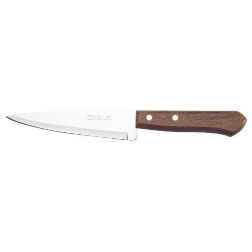 Imagen de CUCHILLO TRAMONTINA DE COCINA PUÑO DE MADERA 1 und 