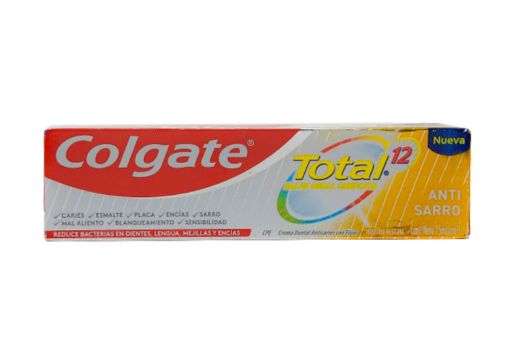 Imagen de CREMA DENTAL COLGATE ANTICARIES TOTAL 12 ANTI SARRO 75 ml 