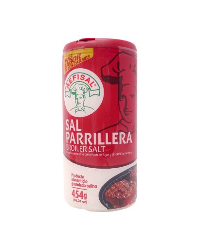 Imagen de SAL PARRILLERA REFISAL GRANULADA 454 G