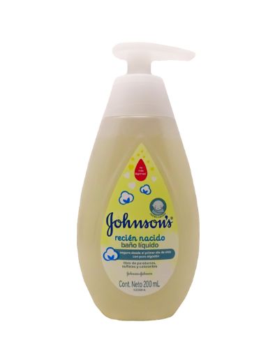 Imagen de BAÑO LÍQUIDO JOHNSONS PARA RECIEN NACIDO 200 ML