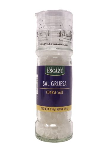 Imagen de SAL GRUESA ESPECIAS ESCAZU EN ENVASE CON QUEBRADOR AJUSTABLE  110.00 g 