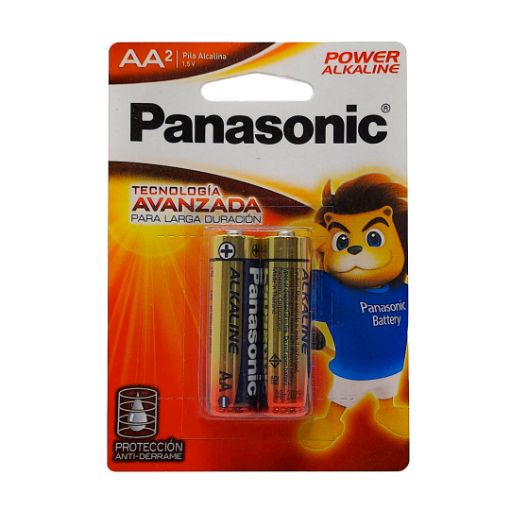 Imagen de BATERIA PANASONIC ALKALINA AA 2 UND