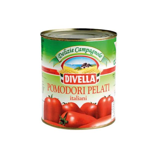 Imagen de TOMATE DIVELLA ENTERO PELADO LATA 480 G