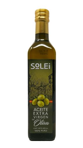 Imagen de ACEITE DE OLIVA SOLEI EXTRA VIRGEN 100% PURO 500 ML