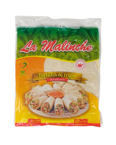 Imagen de TORTILLAS LA MALINCHE DE HARINA DE TRIGO 10 UND 400 G