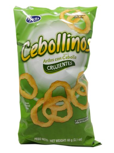 Imagen de AROS CON CEBOLLA JACK'S CEBOLLINOS CRUJIENTES 60.00 G