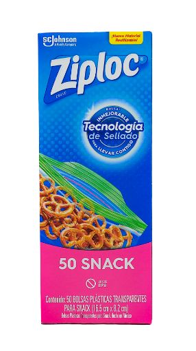 Imagen de BOLSA ZIPLOC SNACK 50 UND