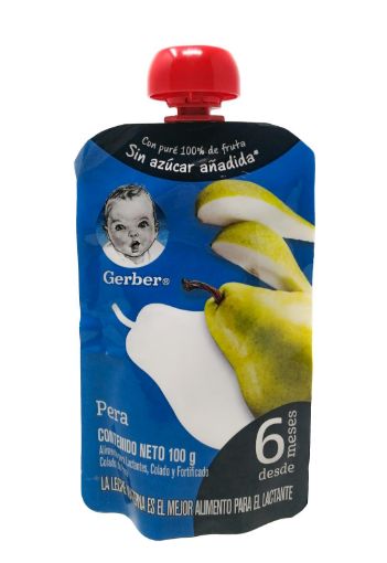 Imagen de COLADO GERBER SABOR PERA SIN AZUCAR AÑADIDA DOYPACK 100 g 