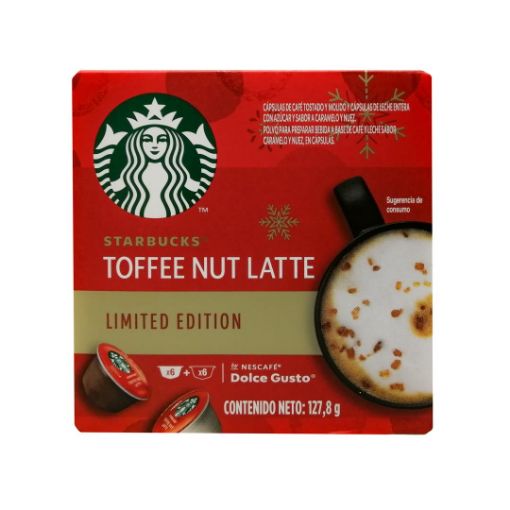 Imagen de CAPSULAS DE CAFÉ STARBUCKS LECHE ENTERA SABOR CARAMELO EDICION LIMITADA 12 UND  127.00 G