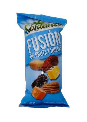 Imagen de MEZCLA SOLDANZA FUSION DE FRUTA Y NUECES 68 G