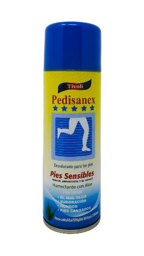 Imagen de DESODORANTE PARA PIES PEDISANEX SENSIBLES HUMECTANTE CON ALOE EN AEROSOL 230 ML