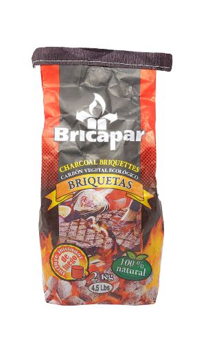 Imagen de BRIQUETAS  BRINCAPAR DE CARBON VEGETAL 2000.00 G