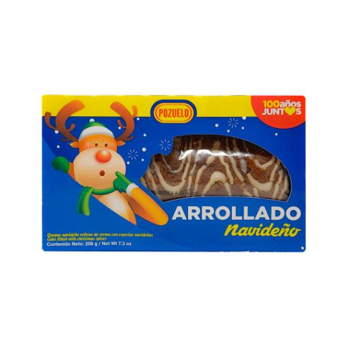Imagen de ARROLLADO POZUELO NAVIDEÑO CON PASAS & ALMENDRA  208.00 G