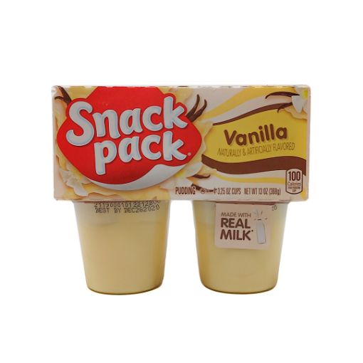 Imagen de PUDDING SNACK PACK SABOR VAINILLA 4 UND 368 G 