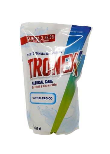 Imagen de DESINFECTANTE TRONEX NATURAL CARE ANTIALERGICO DOYPACK 750 ML