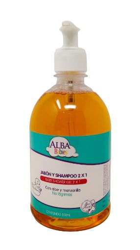 Imagen de GEL DE BAÑO PARA BEBÉ ALBA BABIES CON ALOE Y MANZANILLA 500 ML