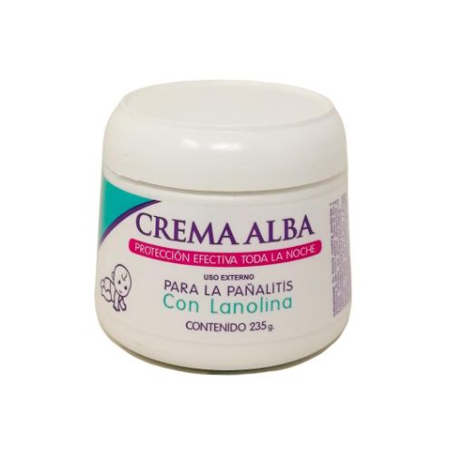 Imagen de CREMA PARA LA PAÑALITIS ALBA BABIES CON LANOLINA 235 g 