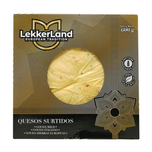 Imagen de QUESO GOUDA LEKKERLAND SURTIDOS SIN LACTOSA 600 G