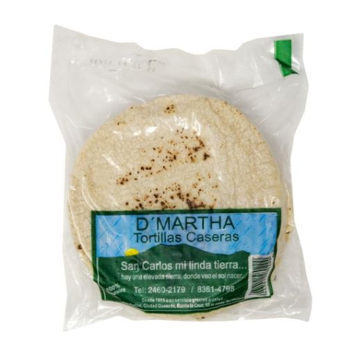 Imagen de TORTILLAS D'MARTHA DE MAIZ CASERAS MEDIANAS 10.00 UND