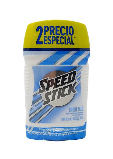 Imagen de OFERTA  SPEED STICK - 2 UND DESODORANTE SPORT TALC PARA HOMBRE EN BARRA 50 G