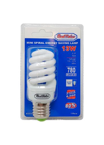 Imagen de BOMBILLO BEST VALUE ESPIRAL 13 WATTS E33015