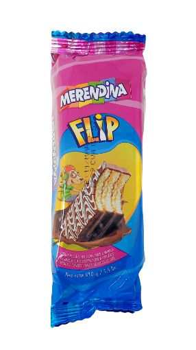 Imagen de QUEQUE POZUELO MERENDINA FLIP CHOCOLATE OSCURO 69 G