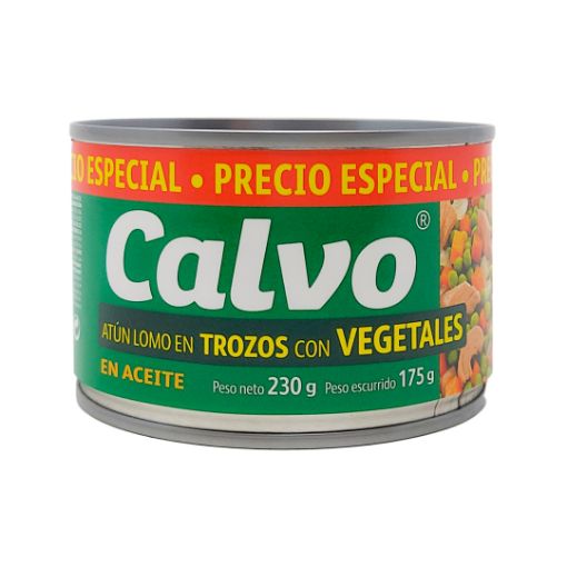 Imagen de ATÚN CALVO LOMO EN TROZOS CON VEGETALES 175 G