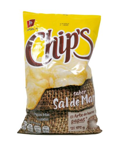 Imagen de PAPAS TOSTADAS BARCEL CHIPS SALADAS  170 g