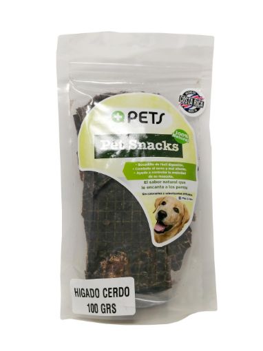 Imagen de SNACK MAS Q PETS PARA MASCOTAS HIGADO DE CERDO 100% NATURAL 100 g 