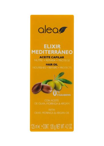 Imagen de ACEITE CAPILAR  ALEA DE OLIVA MORINGA & ARGAN ELIXIR MEDITERRANEO 125.00 ML