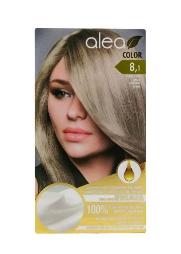 Imagen de TINTE ALEA PARA CABELLO RUBIO CLARO CENIZA #8.1 135 ml 